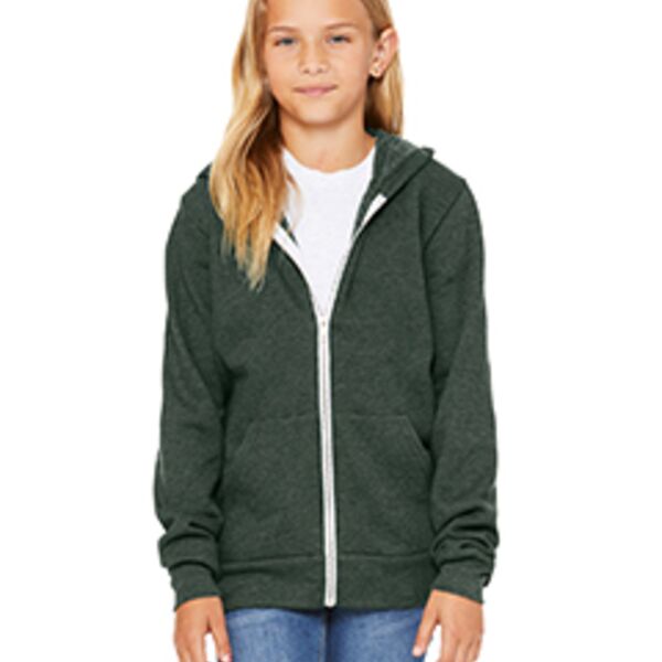 SC Sports Bella + Canvas Youth Sponge Fleece Full-Zip  Thumbnail